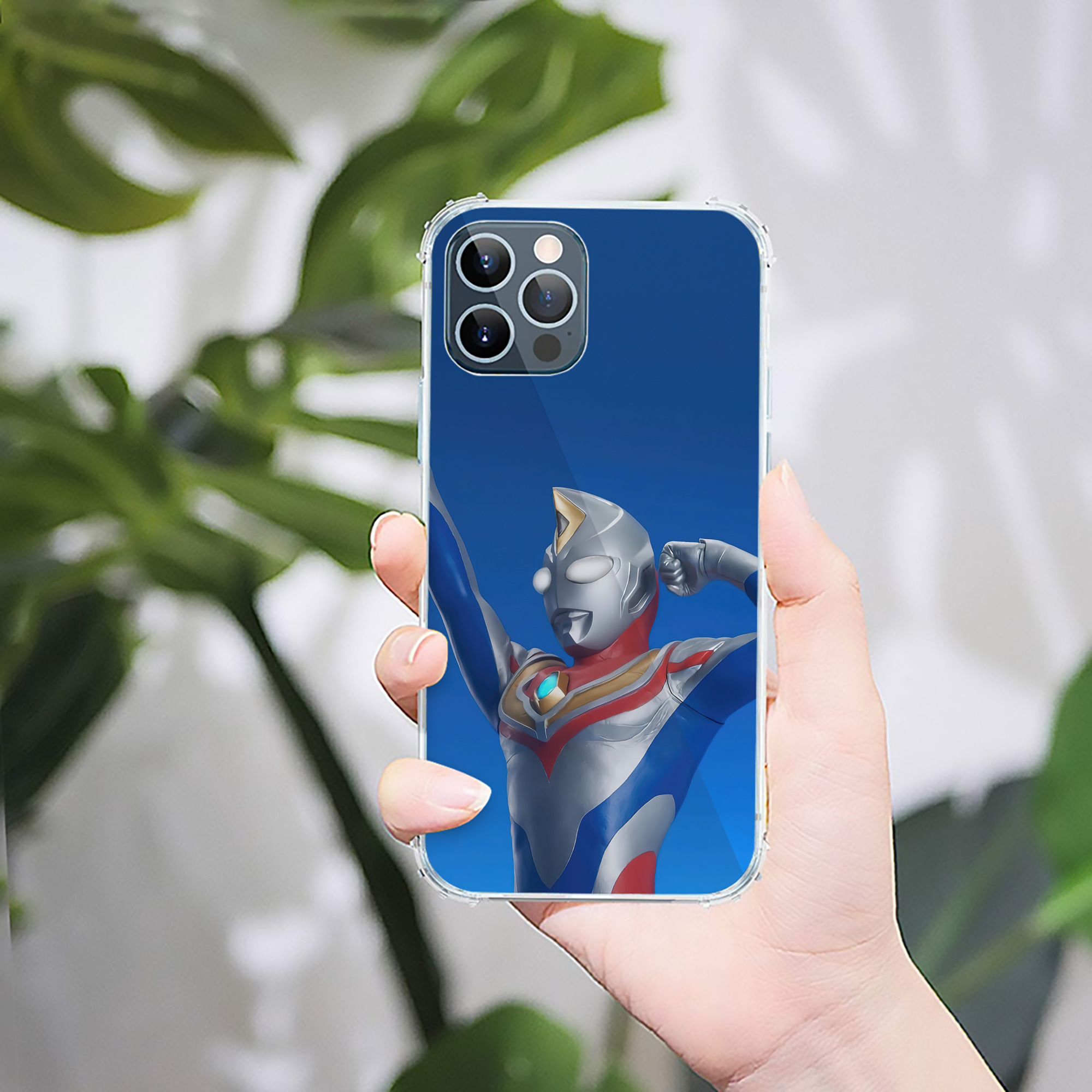 （画像用） ウルトラマン Ultraman 【iPhone 12シリーズ対応】透明スマホケース（クリアソフトケース）